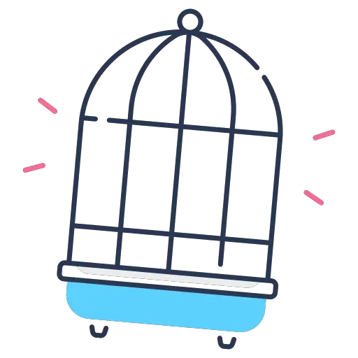 cage propre stopper éternuements perroquet