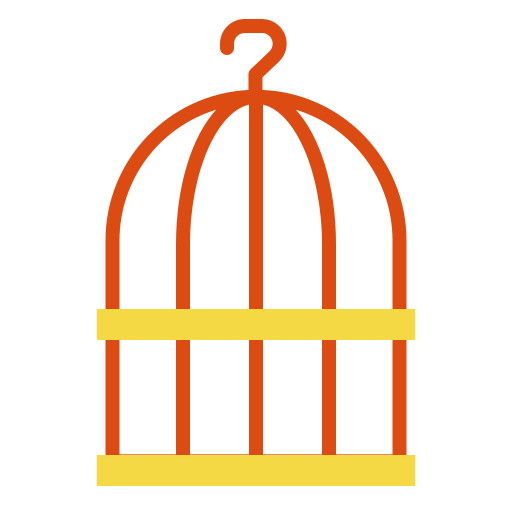 perroquet heureux cage spacieuse